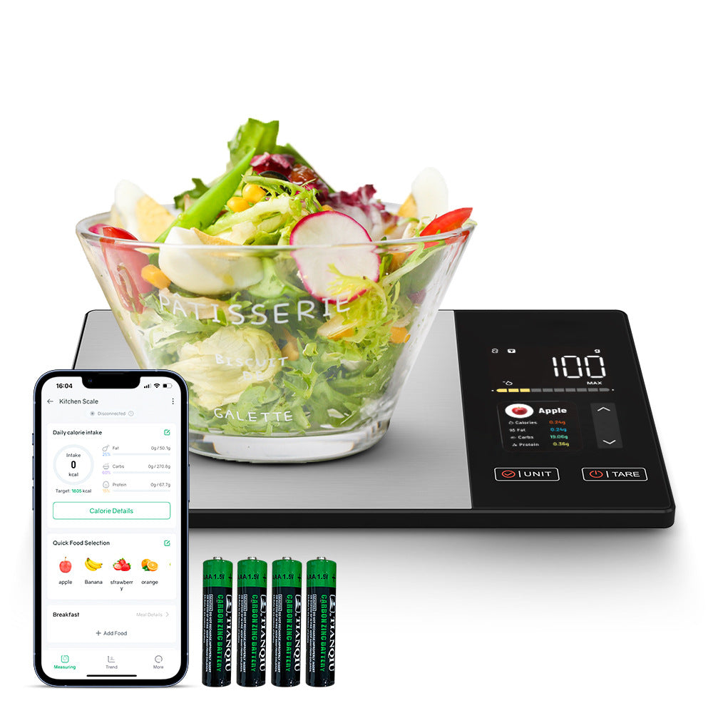 Stainless Steel Bluetooth Electronic Kitchen Nutrition Scale